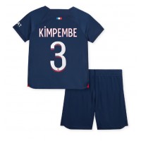 Koszulka piłkarska Paris Saint-Germain Presnel Kimpembe #3 Strój Domowy dla dzieci 2023-24 tanio Krótki Rękaw (+ Krótkie spodenki)